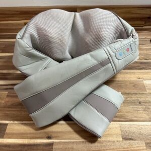 Homedics Neck and Shoulder Massager in Light Gray and Taupe